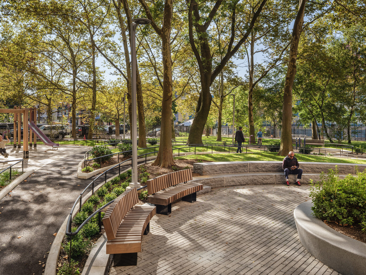 NYCHA PACT Bethune Gardens Plaza NYCHA PACT Audubon Houses, Bethune Gardens, Marshall Plaza, Location, Manhattan, New York, Architect: Curtis + Ginsberg Architects
