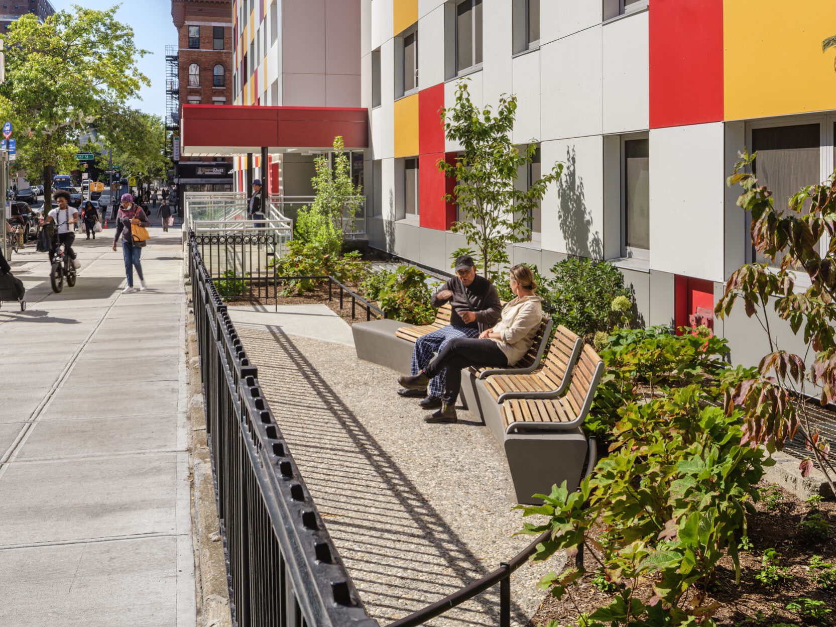 Audubon Houses, Bethune Gardens, Marshall Plaza, Location, Manhattan, New York, Architect: Curtis + Ginsberg Architects NYCHA PACT