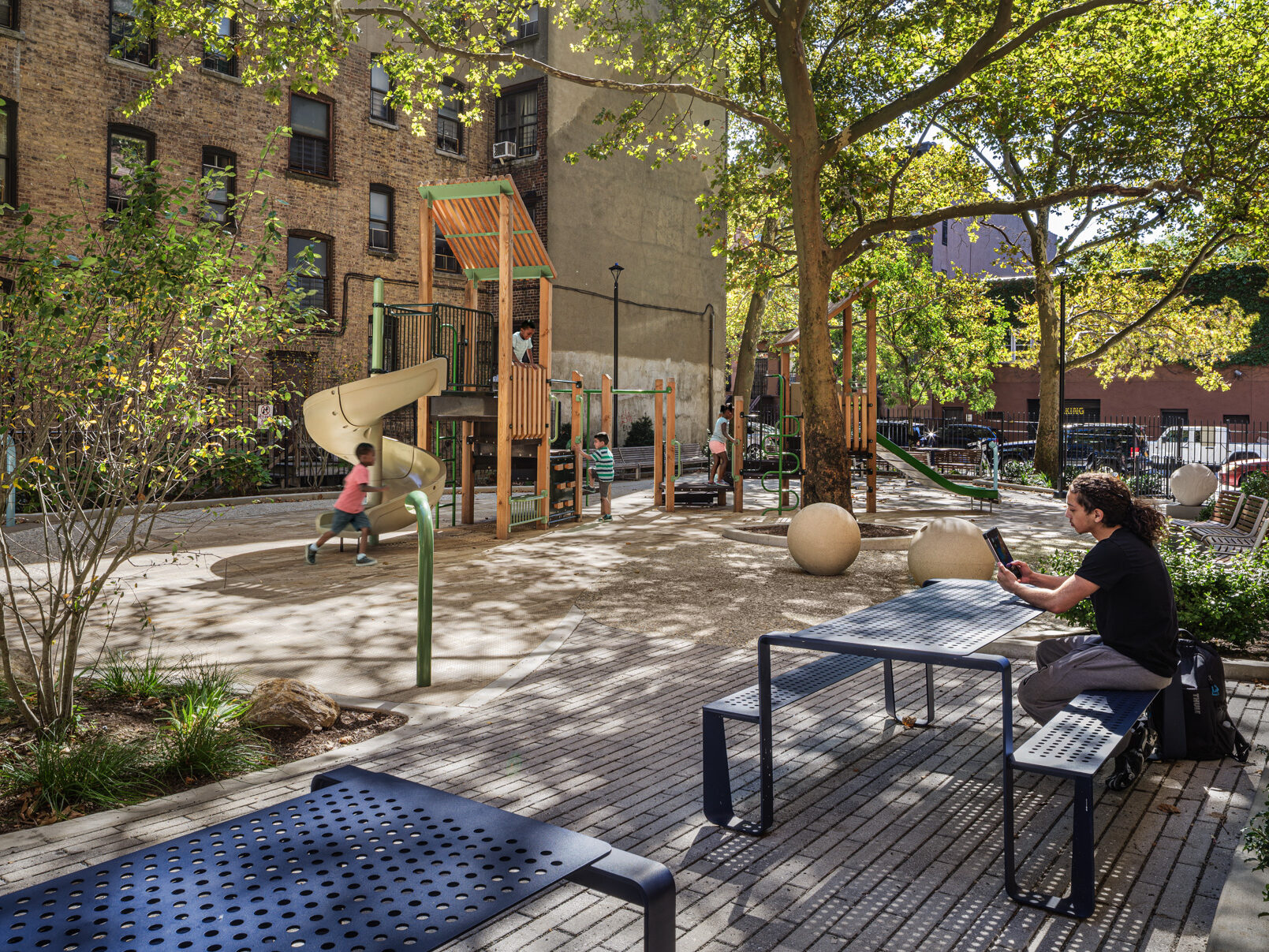 NYCHA PACT Audubon Houses, Bethune Gardens, Marshall Plaza, Location, Manhattan, New York, Architect: Curtis + Ginsberg Architects