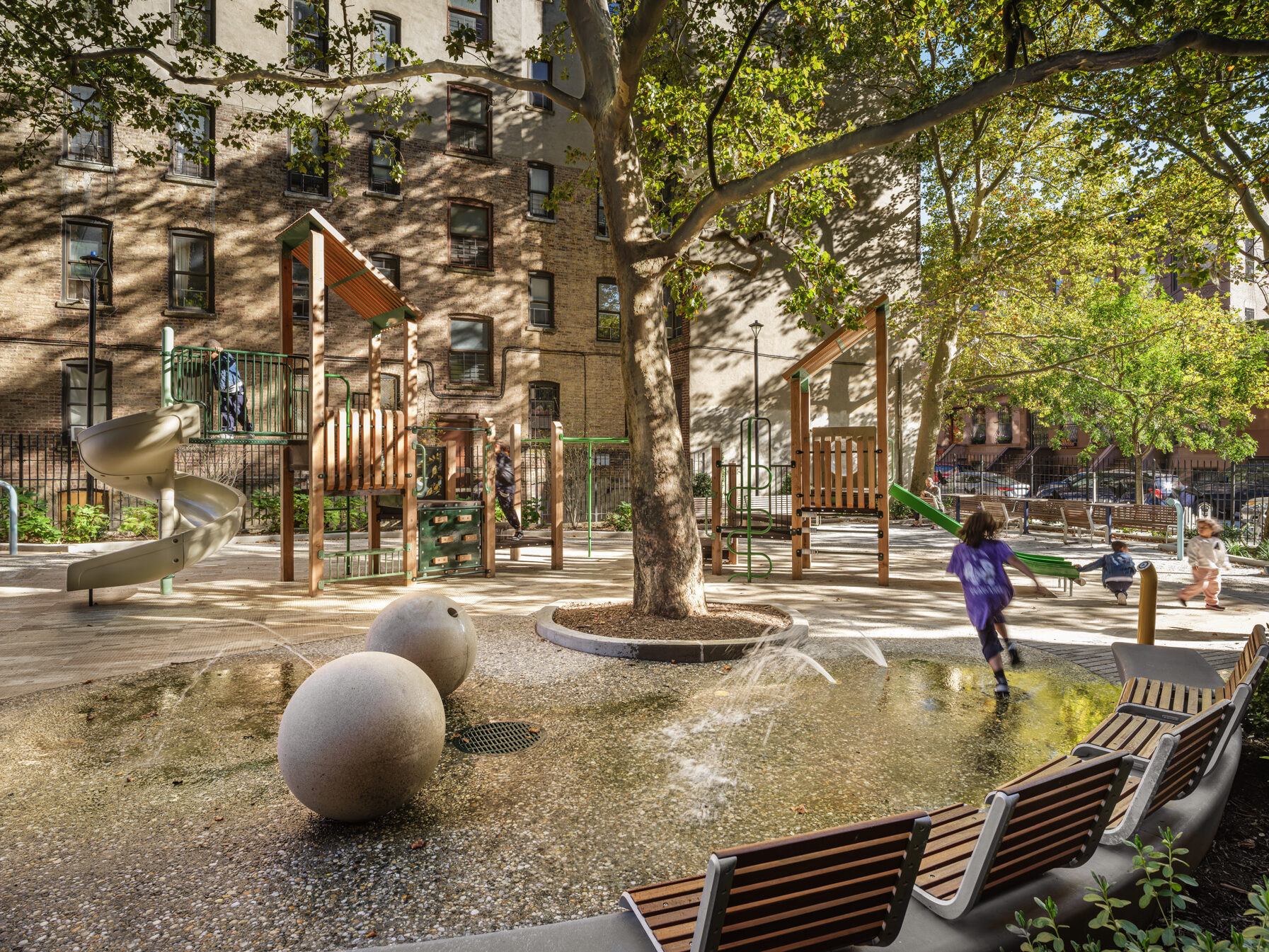 NYCHA PACT Audubon Houses, Bethune Gardens, Marshall Plaza, Location, Manhattan, New York, Architect: Curtis + Ginsberg Architects